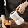 Verbesserte Doppelventil-Mokkakanne Doppelventil-Extraktionshohle visuelle Espressokanne Professionelle Kaffeeausrüstung für das Home-Café im Freien