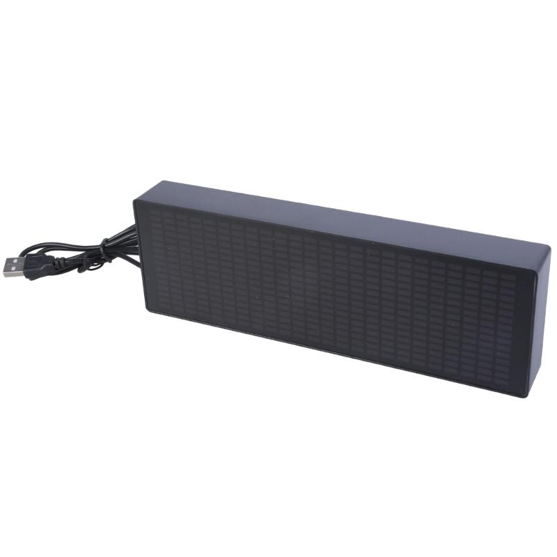 Music Spectrum Display 20 Dynamic Effects Voice Sensors Pickup Analyzers with Clock 384 LEDs 1624 Segment Rhythm Light