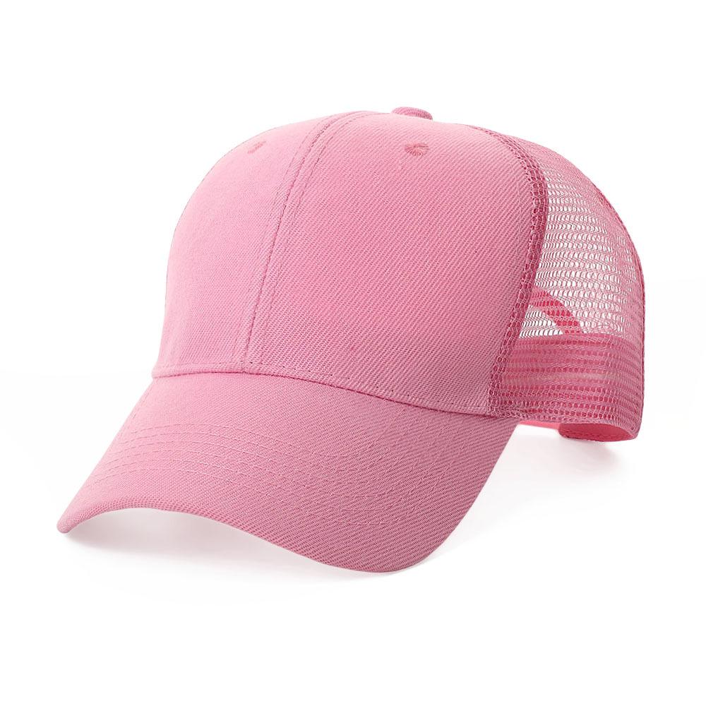 Unisex Summer Breathable Six-Panel Mesh Baseball Cap with Custom Logo for Outdoor Sports