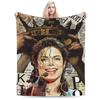 Super Soft Singer Michael Jacksons Mj Throw Blanket Premium Fleece Flannel Lightweight Bed Blanket Fuzzy Plush Blankets