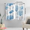 2pcs,2D Plane Printing Creative Curtains Ocean Treasures Durable Polyester (without Rod) Holiday Perfect for Bedroom & Living