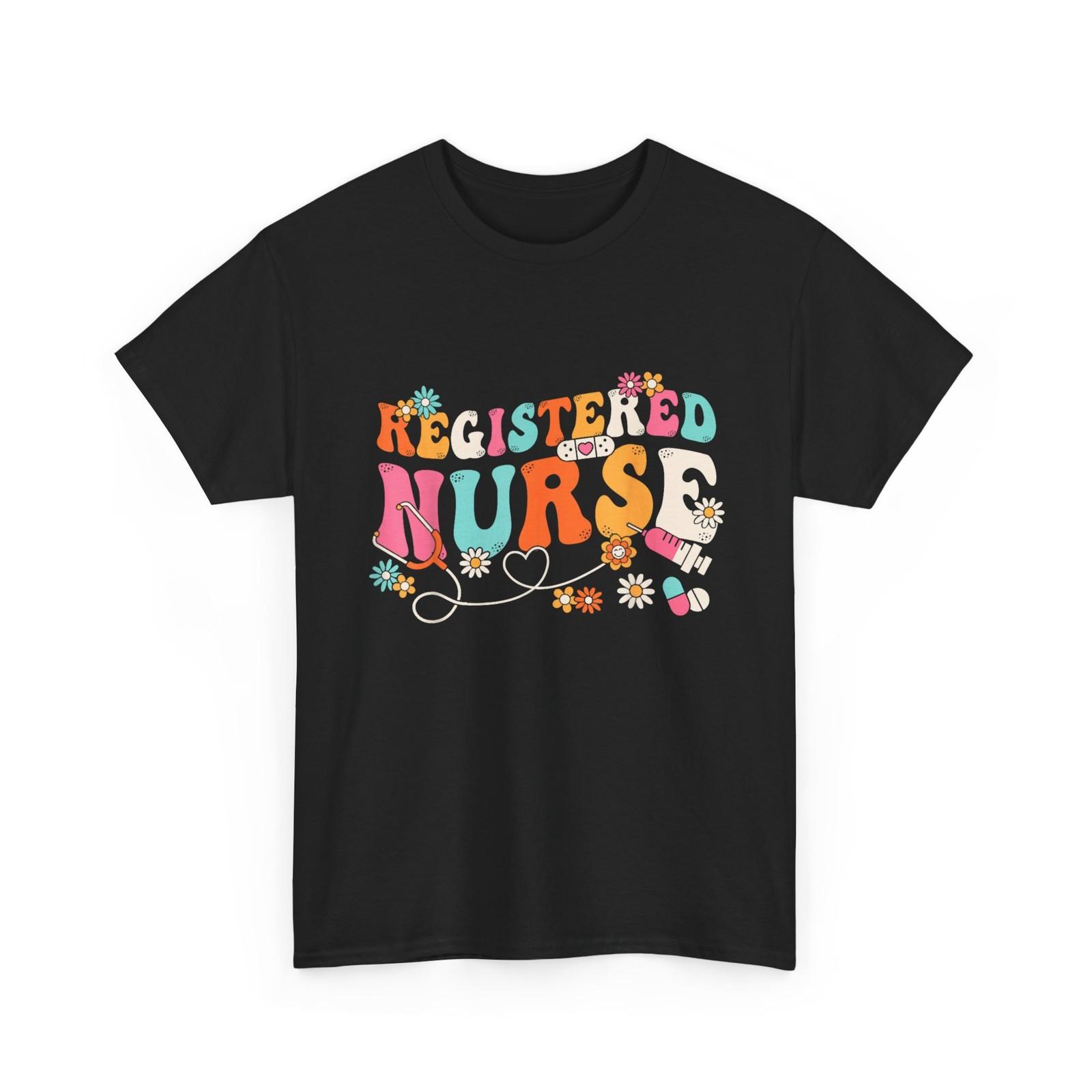 Nurse Week Shirt, Groovy RN Registered Nurse Week Nursing Stethoscope T-Shirt XXXL
