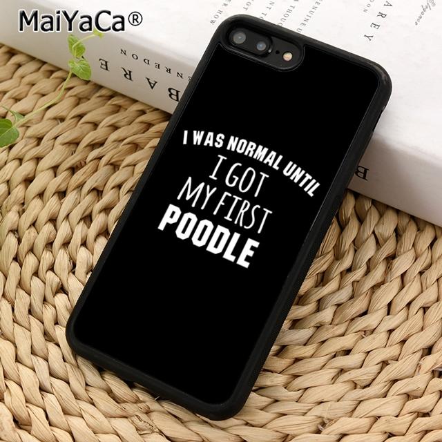 MaiYaCa Funny Poodle Dog Lovers Phone Case For iPhone 17 Air 16 15 14 Plus 11 12 13 Pro Max Coque Cover Shell