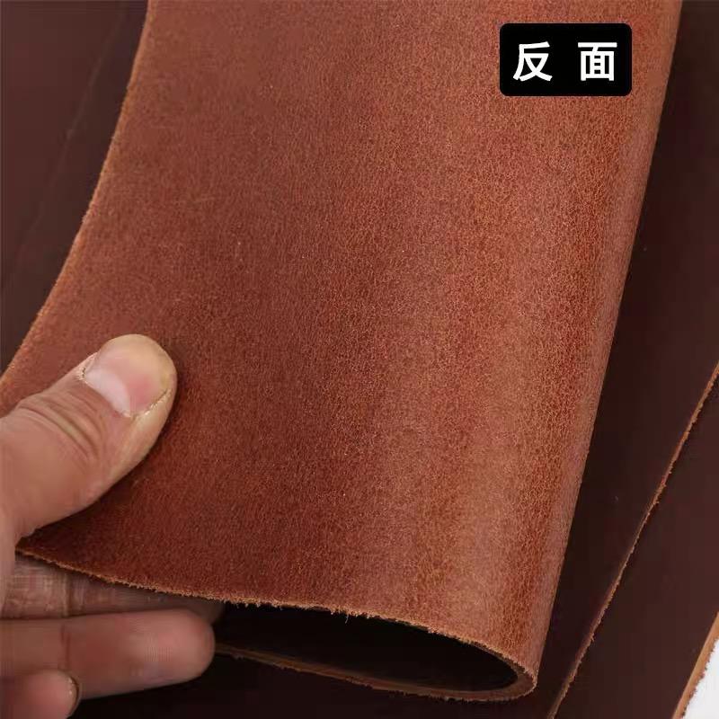 2.5mm thick vegetable-tanned leather, dark brown, stiff first-layer cowhide leather material, genuine leather table mat, knife s