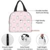 Polar Bear Pattern Leaf Leaves Lunch Bag Travel Box Work Bento Cooler Reusable Tote Picnic Boxes Insulated Container Lunch Bags