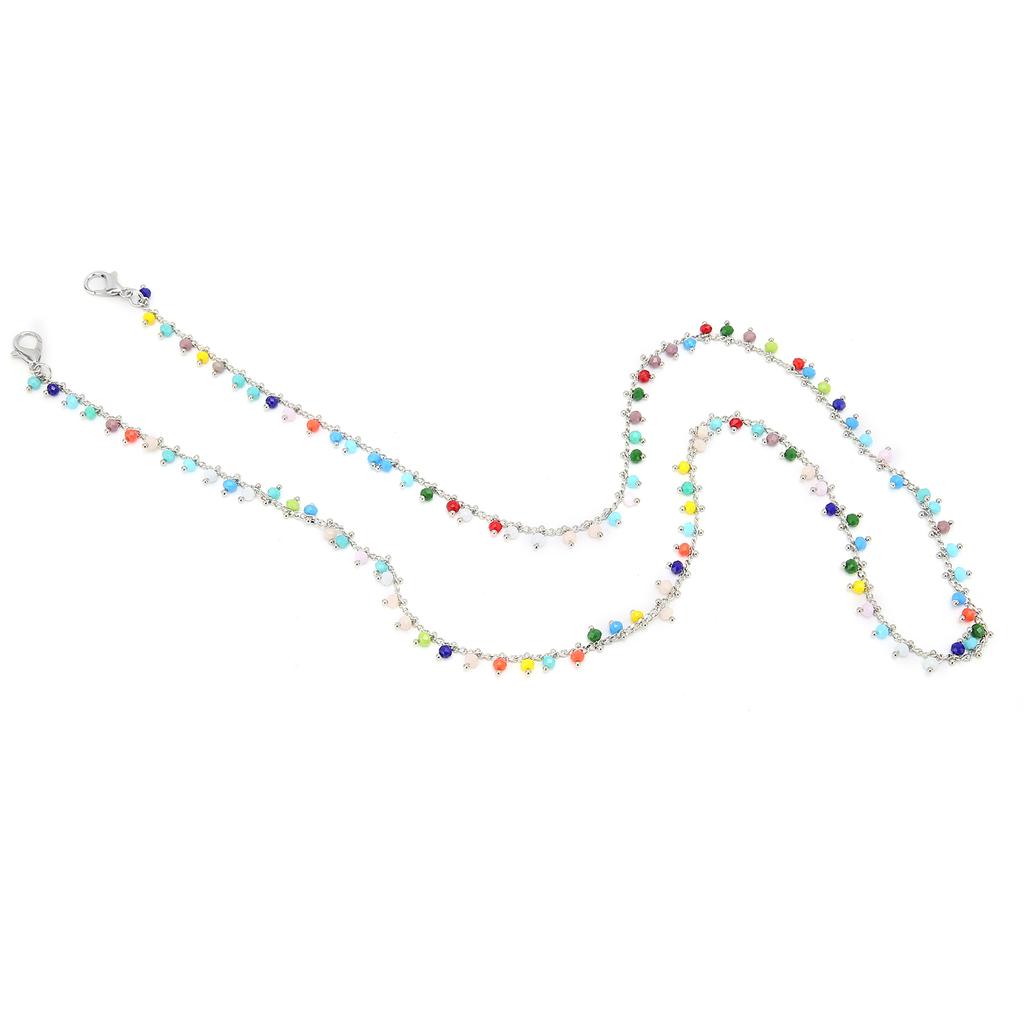 Lanyard Kette Halskette Band Bunter Perlen Lanyard Mundschutzhalter Brillenband