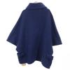 פונצ'ו Ground Y תערובת צמר לא משומש מיוצר ביפן 1 כחול נייבי עם תווית נשים משומש