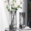 Elegant Clear Glass Vase for Hydroponic Plants and Fresh Flowers - Ideal for Lilies, Bamboo, and Sophisticated Living Room Decor