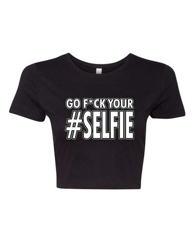 Укороченный Топ Женский Иди Нахер Свою Селфи Фото Камера Картинка Смешной Юмор DT Футболка Унисекс Футболка M