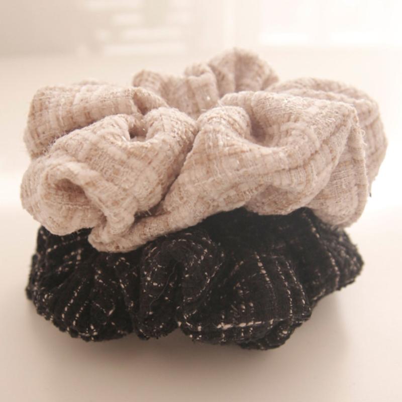 

J.Lauren Твидовая Блестящая Хирургическая Точка Резинка для Волос H0727 Beige