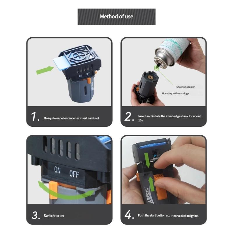 Inflatable Camping Mosquitoes Repellers Light Weight Compacts Rechargeable Battery Operated Outdoor