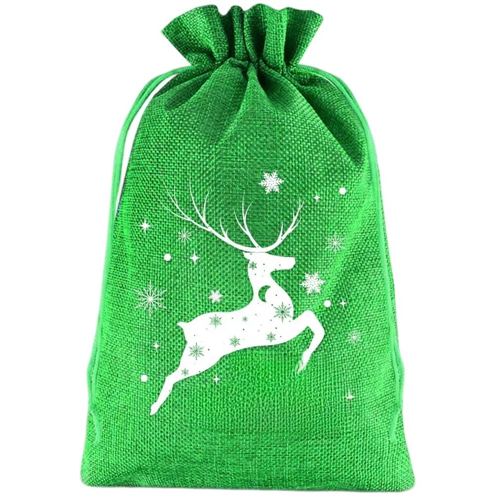 For Kids For Parties Holiday Present Bags Christmas Drawstring Bags Festive Gifting Assorted Colors Present Bags