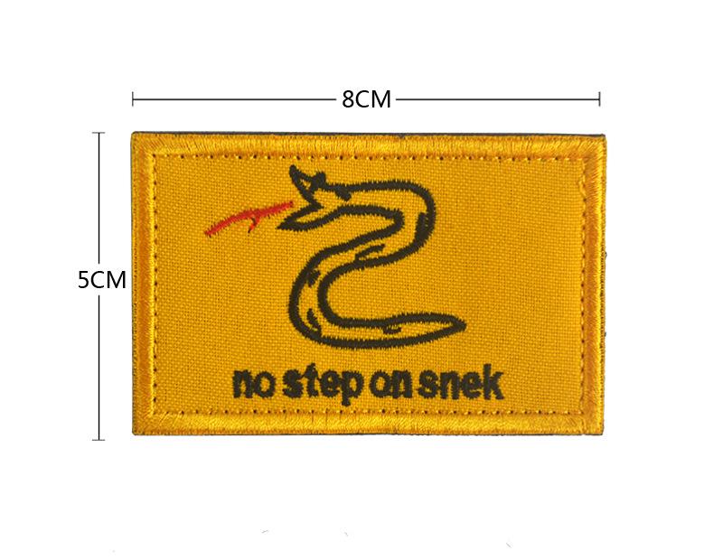 Cross-Border Tactical  No Step on Snek  Morale Velcro Patch for Backpack