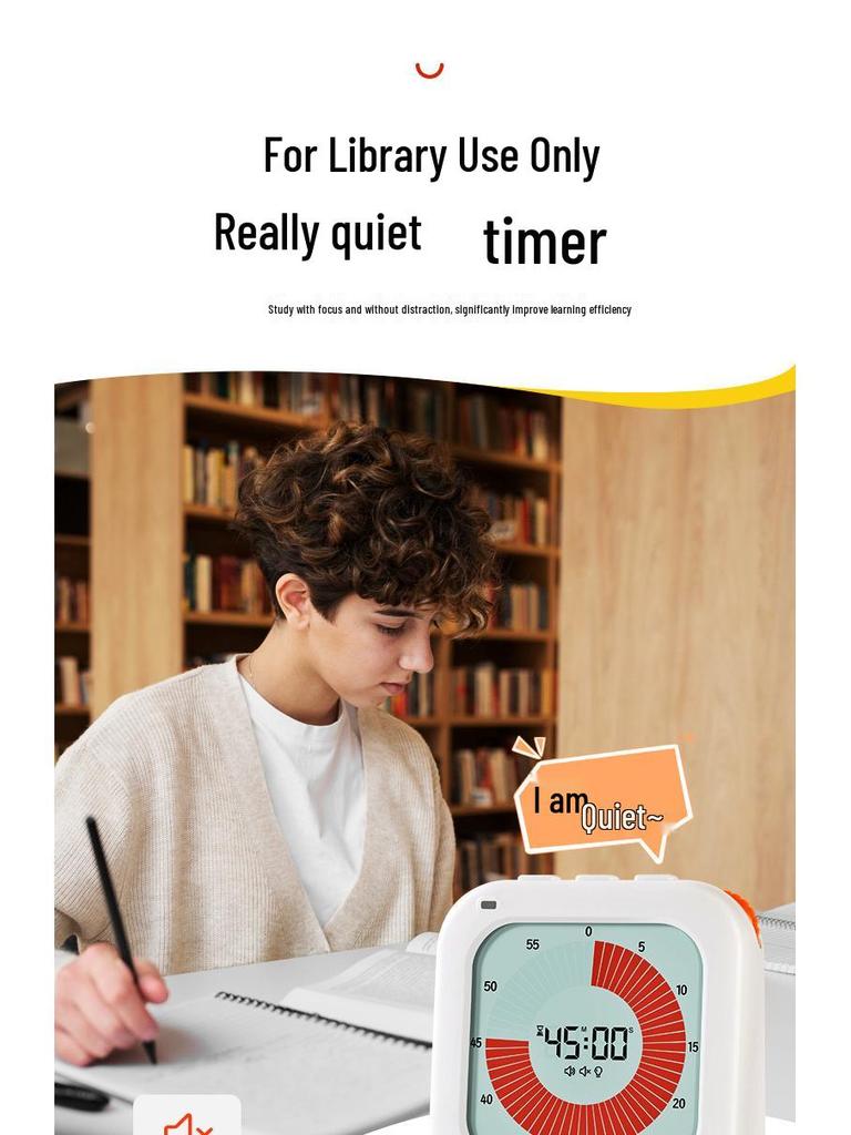 Multi-Purpose Timer for Students, Baking, Fitness, and Kitchen