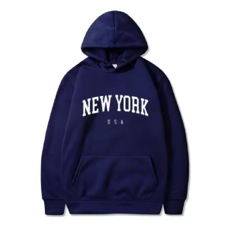 Muži Ženy New York USA City Mikiny Módní dopis s potiskem Grafika Mikiny Volné Ležérní Harajuku Pulovr s kapucí Sportovní oblečení