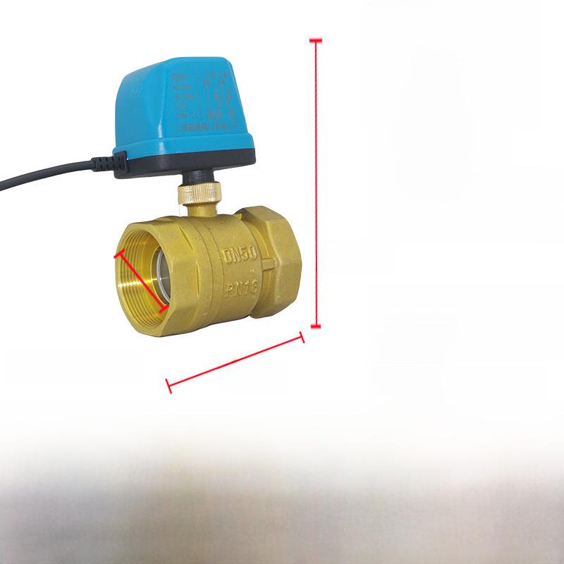 AMECO Miniatur Elektrisches Zweiwege-Kugelventil für Klimaanlagen - Erhältlich in 4 und 6 Punkten, DN15 DN20