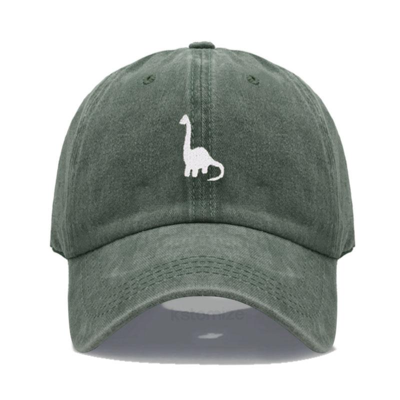 Unisex Soft Cotton Dad Hat Dinosaur Embroidery Baseball Cap For Women Men Adjustable Unisex Casual Sports Caps