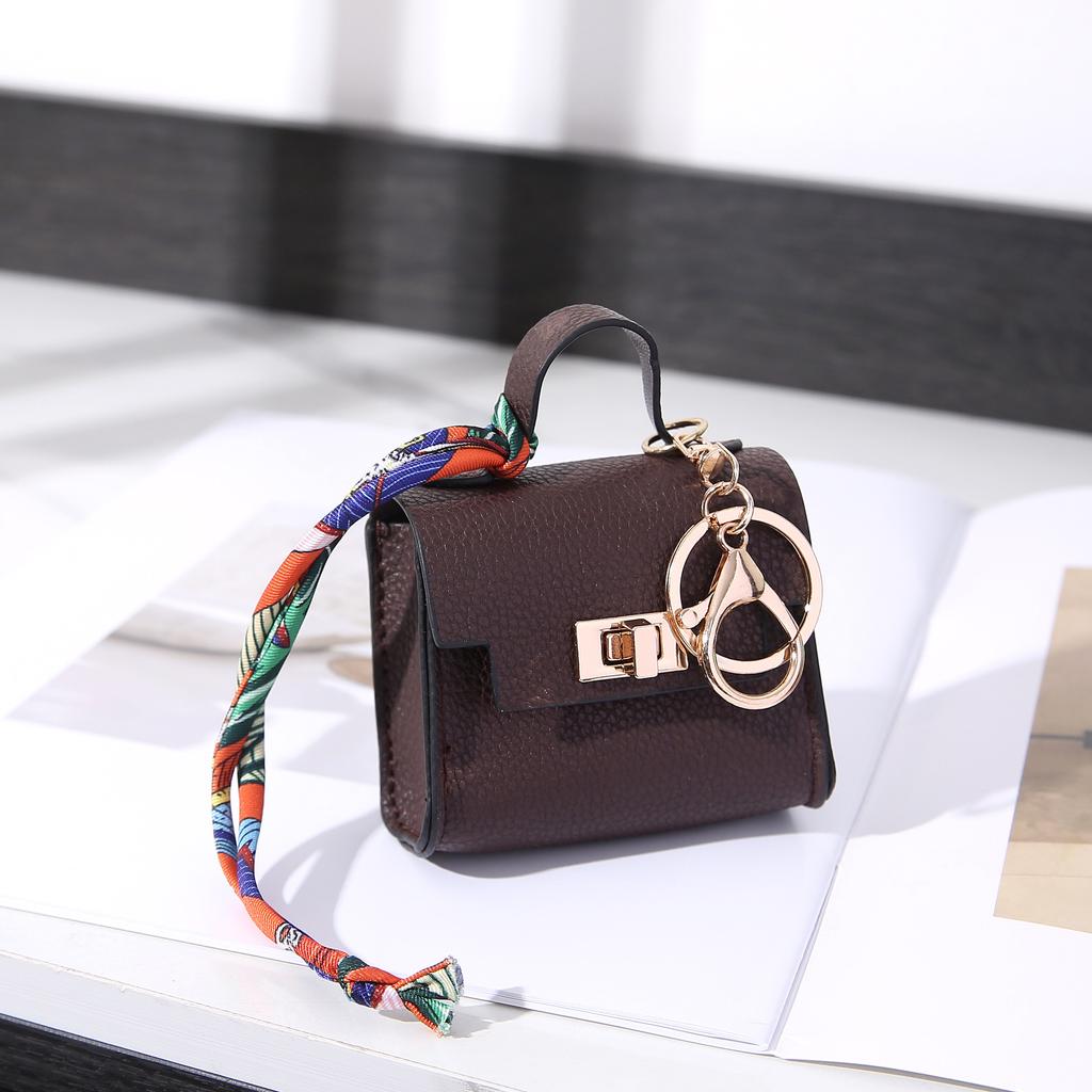 Mini wallet bag hanging house small bag light luxury bag new fashion pendant mouth red envelope earphone key bag