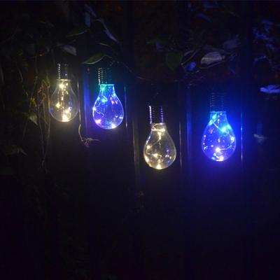 Açık Renkli Güneş Enerjili LED Ampul Parti Bahçe Yard Asılı Lamba
