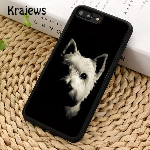 Krajews Cute Animals Westie Dog Soft Phone Case Cover For iPhone 14 6s 7 8 Plus XR XS 11 12 13 Pro Max Samsung S21 S22ultra Plus