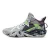 Li Ning Kids Basketball Synthetic Leather Fashion Sports Simple Non-Slip Wear-Resistant Rebound Support Mid-Top Kids Basketball Shoes YKBV012-9