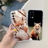 RE31 fox cute Transparent Phone Case for Motorola Moto G40 G04 G05 One Ace Action  Fusion + Plus Hyper Macro Vision Zoom