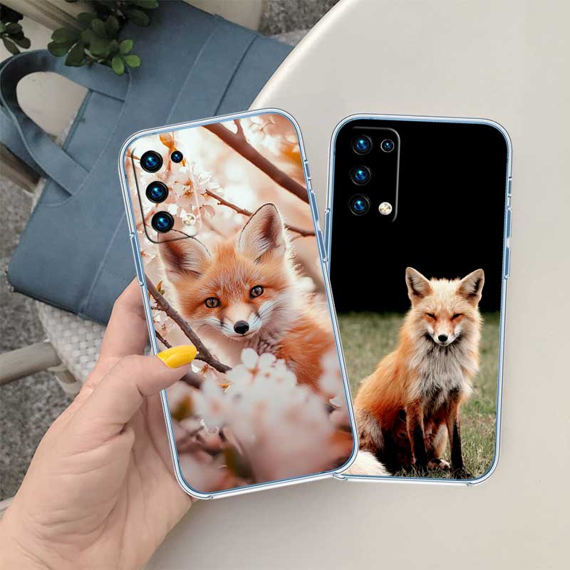 RE31 fox cute Transparent Phone Case for Motorola Moto G40 G04 G05 One Ace Action  Fusion + Plus Hyper Macro Vision Zoom