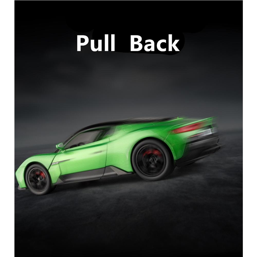 1/22 Scale Maserati MC20 Sport Car Model with Sound and Light, Pull Back Alloy Model Diecast Model Car for Kids Toy Gift