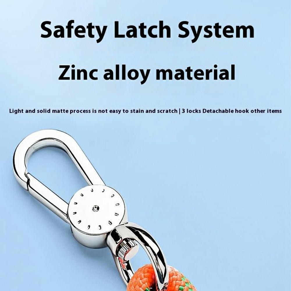 8mm Adjustable Nylon Phone Lanyard with Dual Direction Clips,Zinc Alloy Buckle Crossbody Neck Strap