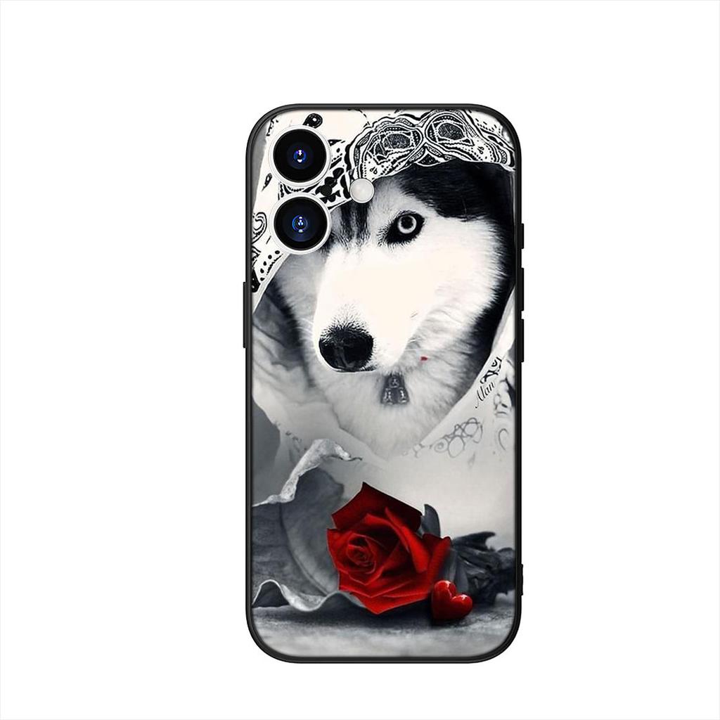 Phone Cover for Samsung Galaxy A07 A13 A12 A14 A23 A42 A50 A51 A52 A53 A70 A71 A72 A21S A04 Note 20 9 8 10 Case Husky Dog Casing