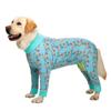 Pet Big Dog Tight Clothes Cartoon Printed Dog Jumpsuit 4-legged Pajamas Coat Nursing Belly Weaning Clothes Bodysuit Home Wear 12