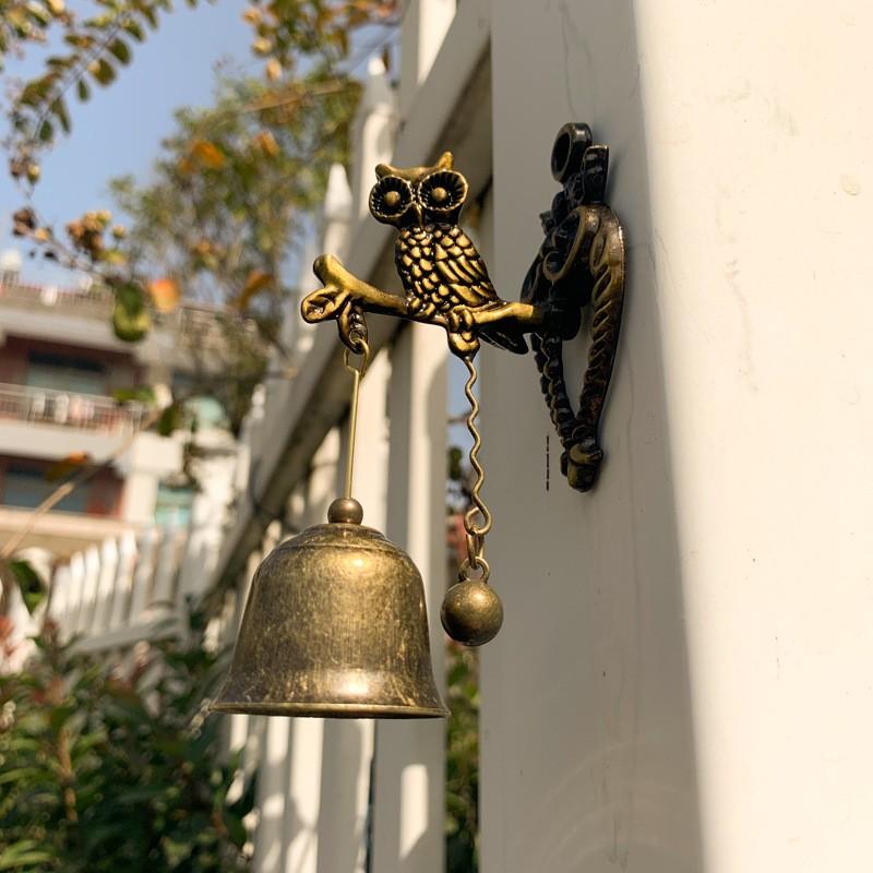 Retro Decorative Doorbell Windchime Shopkeeper Bell Door Knocker For Store Room Garden Porch Front Entrance Home Decor