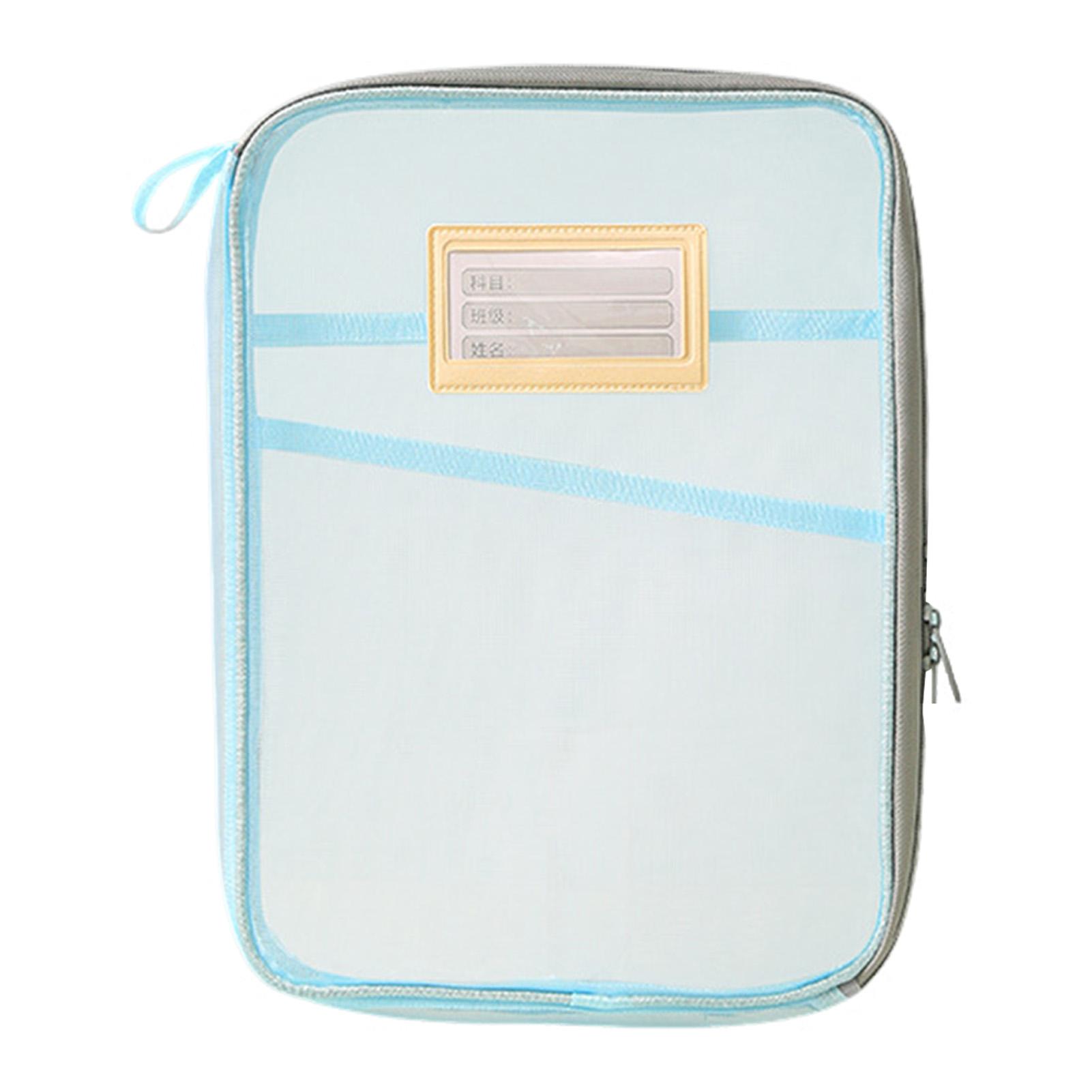 

Large Capacity Transparent Storage Bag Student Test Paper Organizer Durable PVC Document Pouch For School Office Home Use