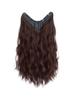 Bybrana V-shaped water ripple hair extensions black brown synthetic wig