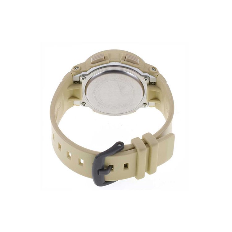 Casio Baby-G Series Classic Round Dial Waterproof Sports Quartz Movement Resin Strap Watch Women watches Brown BGA-255-5A