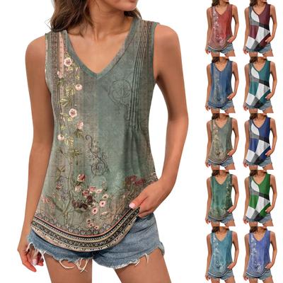 Camiseta sin mangas para mujer, de color liso, informal, sin mangas, holgada, holgada
