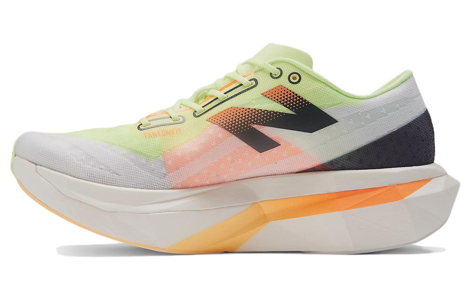 

New Balance FuelCell SuperComp Elite v4 White Bleached Lime Glo Hot Ma 40