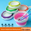 Mini Folding Silicone Watercolor & Gouache Brush Holder Cup
