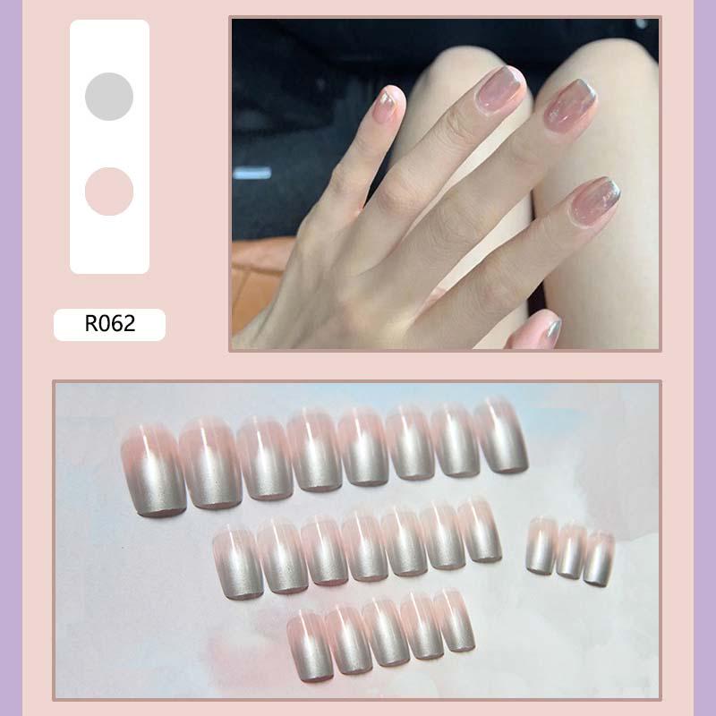 

24 шт., креативные желейные накладные ногти, пресс для ногтей, маникюр, украшение для дизайна ногтей, полное покрытие, кончики ногтей с клеем