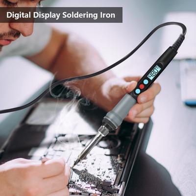 HANDSKIT 90W Constant Temperature Electric Soldering Iron 180~480 Celsius  Temperature Adjustable Electric