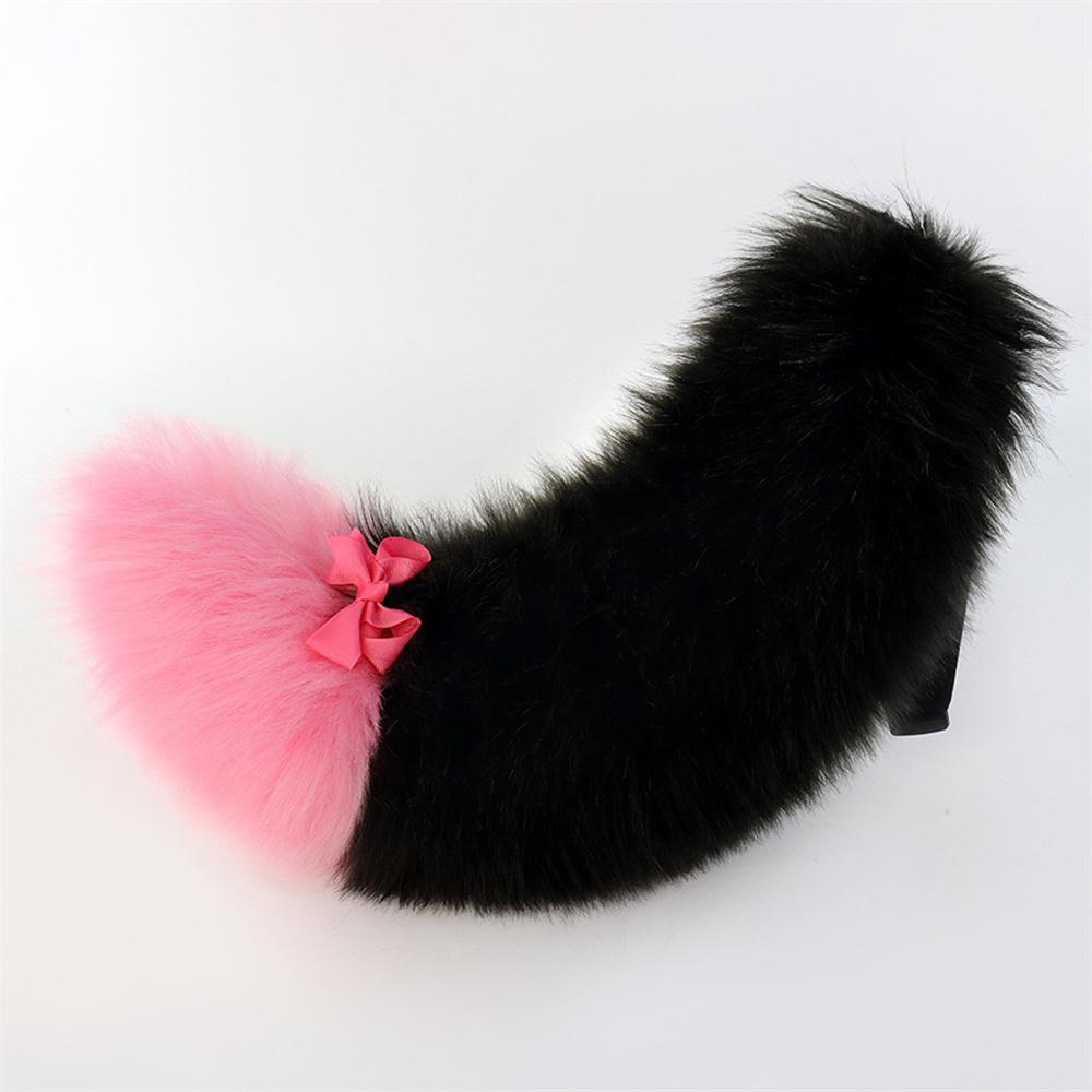 60Cm Plush Animal Tail Wolf Fox Cat Tail With Adjustable Belt Cosplay Accessories Role Play Party Props Furry Fluffy Dog Tail