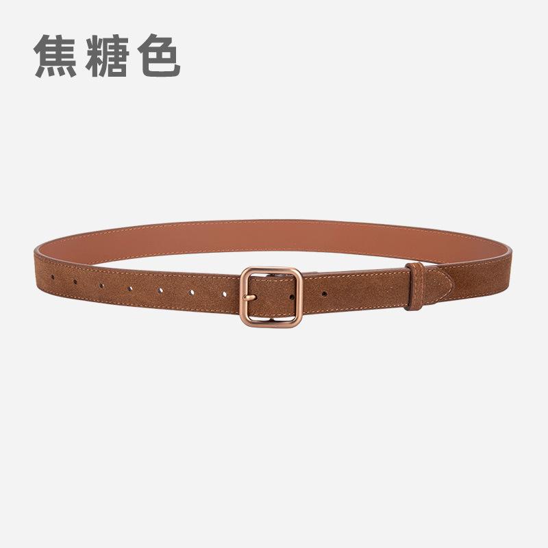 Wind Belt Ladies Belt Frosted Velvet Decorative Jeans Dress Belt Women