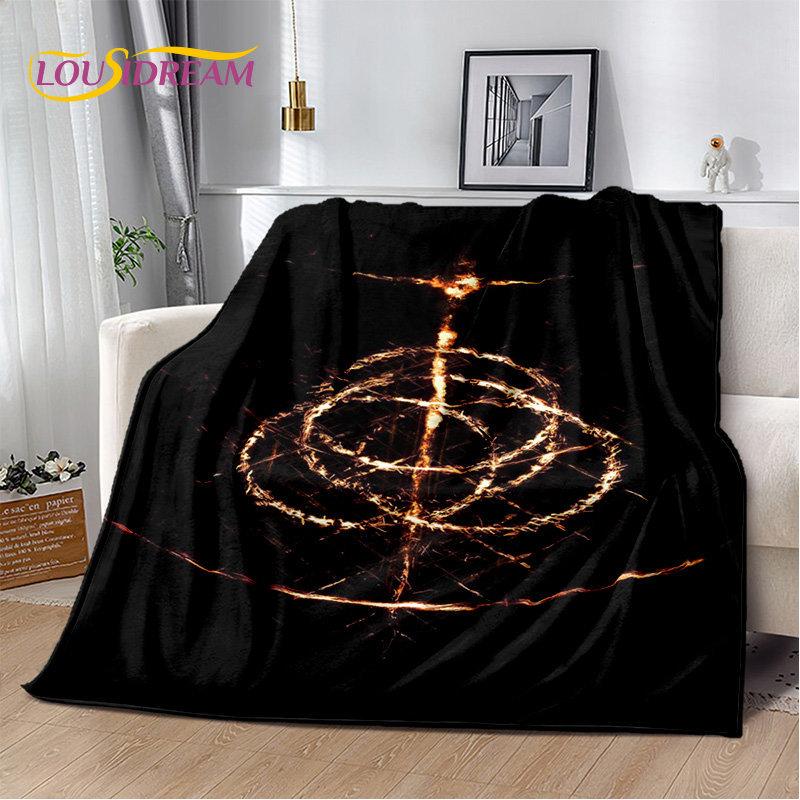 

Elden Ring 3D Printed Game Gamer Soft Plush Blanket,Flannel Blanket Throw Blanket for Living Room Bedroom Bed Sofa Picnic Cover 75x90cm