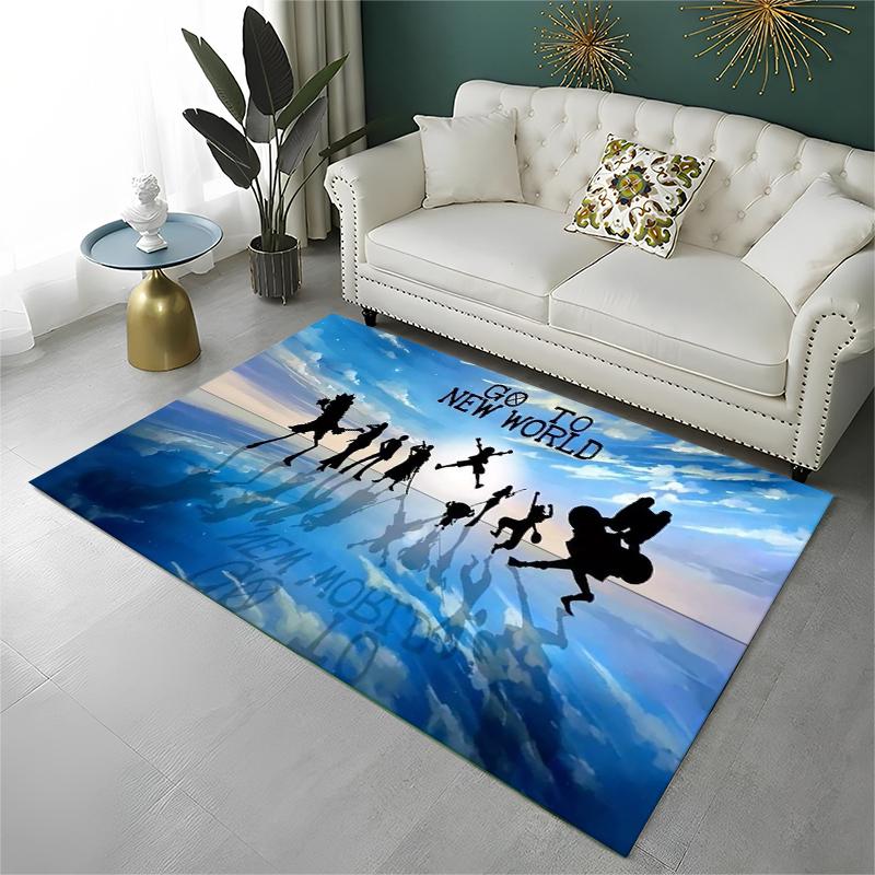 Anime Zoro One P-Piece Cartoon Carpet Rug for Playroom Bedroom Living Room Sofa Home Decor,kid Area Rug Non-slip Floor Mat
