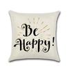 Creative Couple Cushion Cover Cotton Linen Throw Pillow Case For Sofa Lovers Valentine'S Day Decorative Pillowcase Cushion Cover