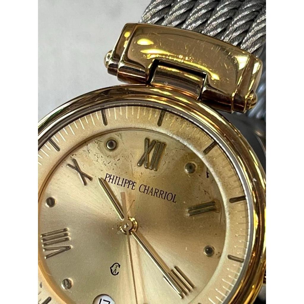 Used Philippe Charriol Regular price 192.500 Men's Quartz New Store stock Gold Working item Chariol