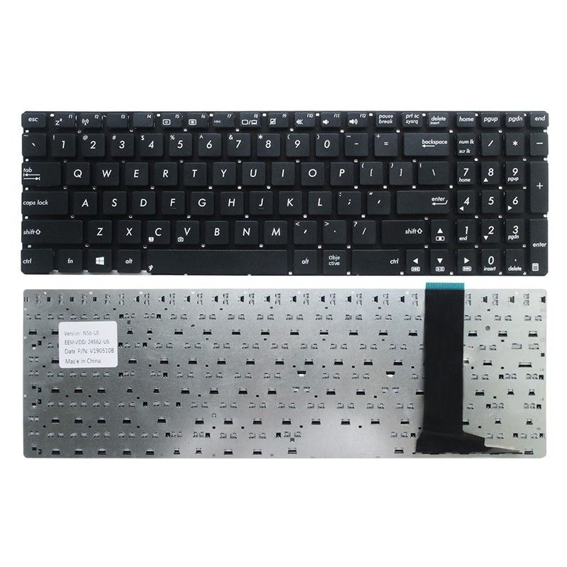 US/Ru Applicable to Asus ASUS N56v/VV U500VZ N76 R500v R505 S550c Keyboard N76v