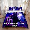 Set Biancheria da Letto Caldo Calcio N-NeymarS Decorazione Camera da Letto Bambini Singolo Matrimoniale Grande Formato Copripiumino Set per Adulti Ragazzi Ragazze