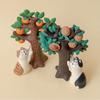 Japan Zakka Autumn Harvest Chestnut Series Fishbowl Decoration Bedside Tabletop Ornament Resin Craft Toys Collectible Gifts