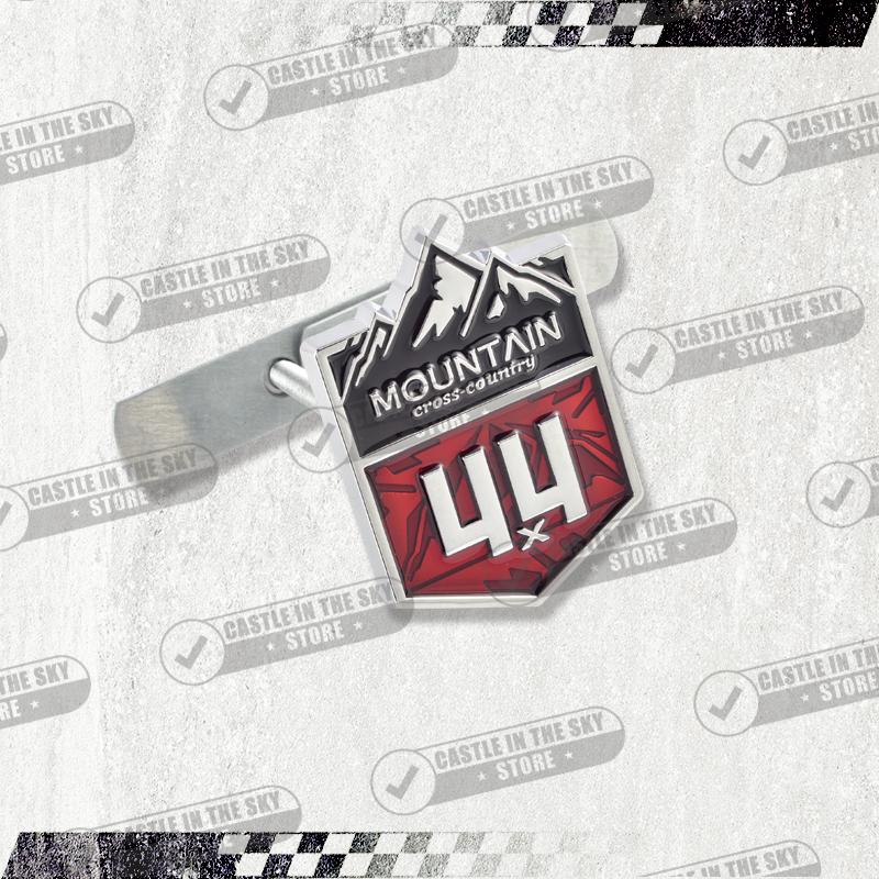 1Pc 3D Car Sticker 4x4 Mountain Front Grille Badge Metal Decal Emblem For Wrangler Grand Cherokee Compass Silverado Accessories